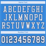 Custom Powder Blue White-Navy Mesh Authentic Football Jersey