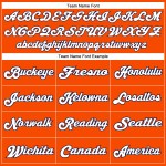 Custom Orange White-Navy Mesh Authentic Throwback Football Jersey